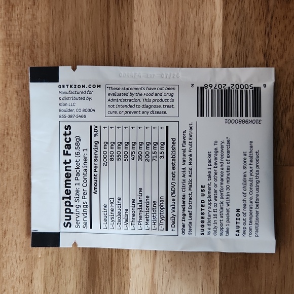 Kion Mango Aminos packets - Picture 3 of 4